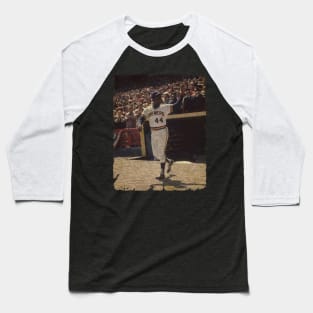 Hank Aaron in Milwaukee Brewers Baseball T-Shirt